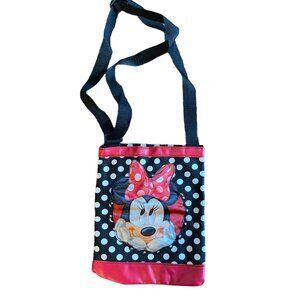 Disney Minnie Mouse Polka Dot Shoulder Bag Purse Adjustable Strap Girls Small